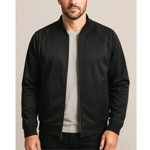 New! WRK M Classic Slim Fit Bomber Jacket $198 Alpha Industries Flight Black